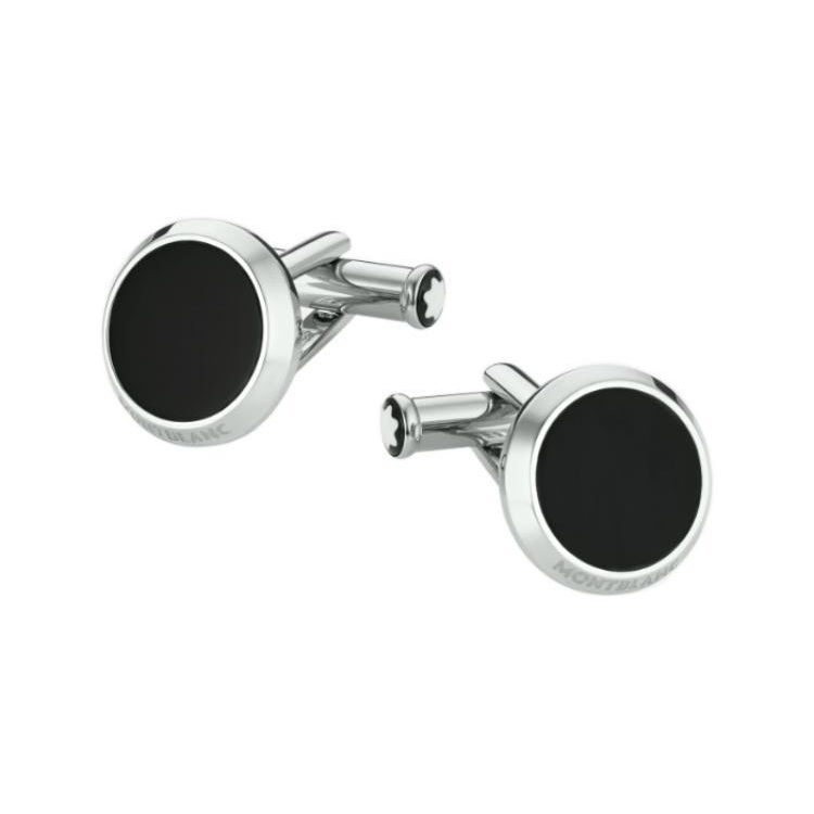 Montblanc Round Minimalist Cufflinks Men accessories Black MB112896 Black,F