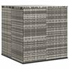 VidaXL Garden Cushion Box Wicker Resin 100x97.5x104 Cm Grey