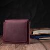 Modische Damen Geldbörse mit Münzfach aus mattem Echtleder GRANDE PELLE Wallet 16805 Bordeaux