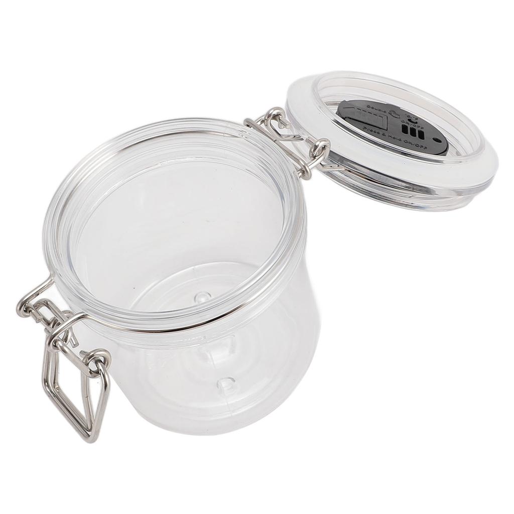 200ml Glue Storage Container for Eyelash Extension Temp Humidity Display Sealed Leak Proof Transparent Eyelash Glue