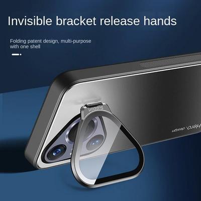 Metal Lens Camera Holder Cover For Huawei P70 Pro P70 5G P 70 Ultra-thin Shockproof Matte Protection Kickstand Phone Case For Huawei P70PRO P60
