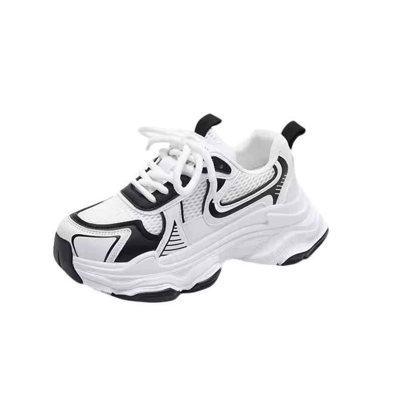 Paris dad shoes for women show small feet, thick soles increase height, trendy cool women's shoes 2025 spring and autumn versatile casual sports shoes