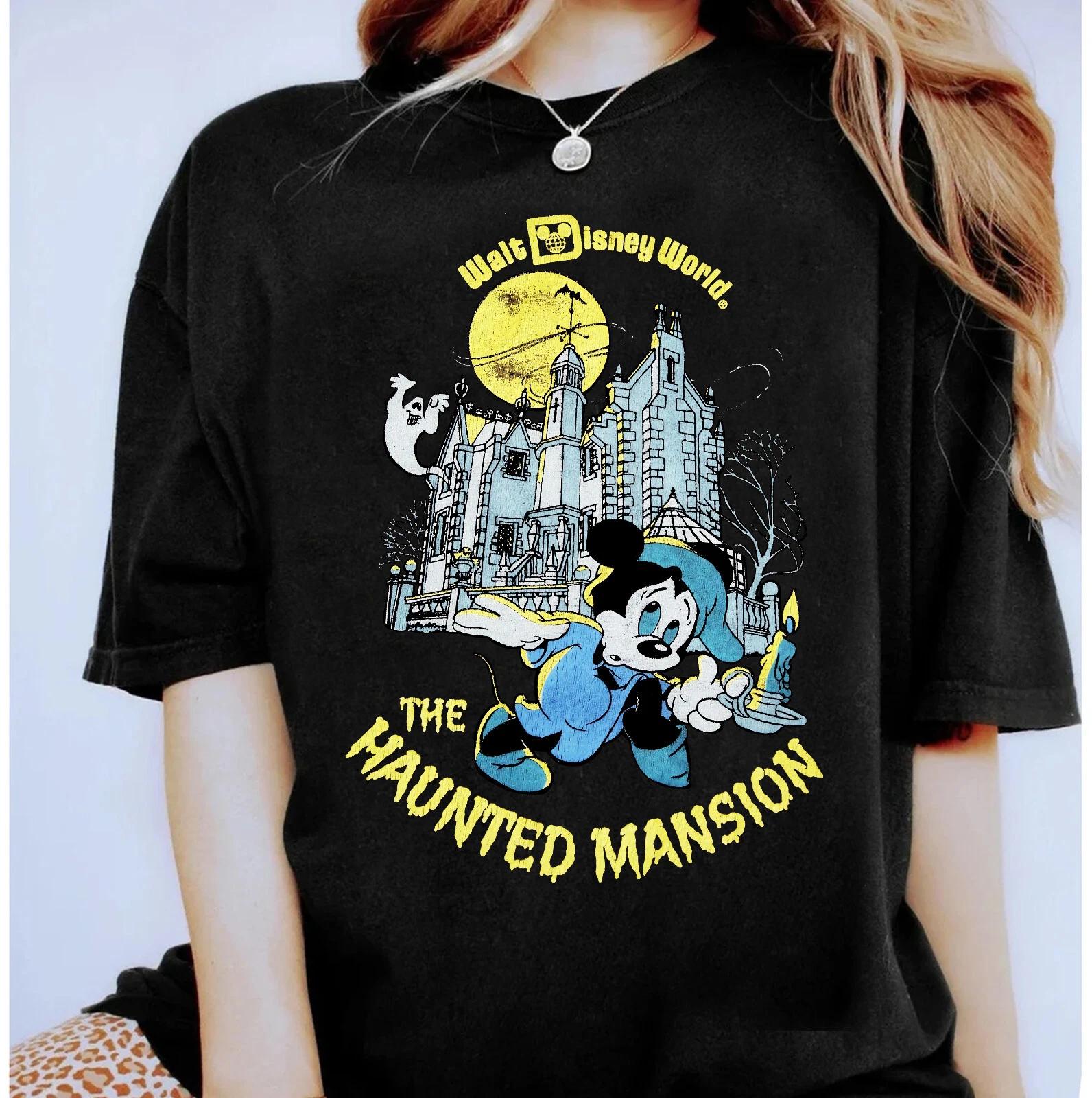 Disney Mickey Mouse Haunted Mansion Hitchhiking Ghosts Unisex Shirt 1001110 4XL