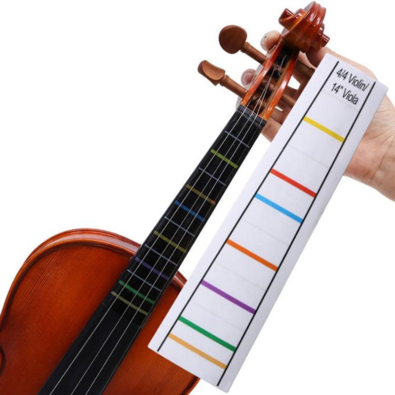 4/4-1/8Fingerboard Sticker Violin Pitch Position No Glue Finger Position Sticker