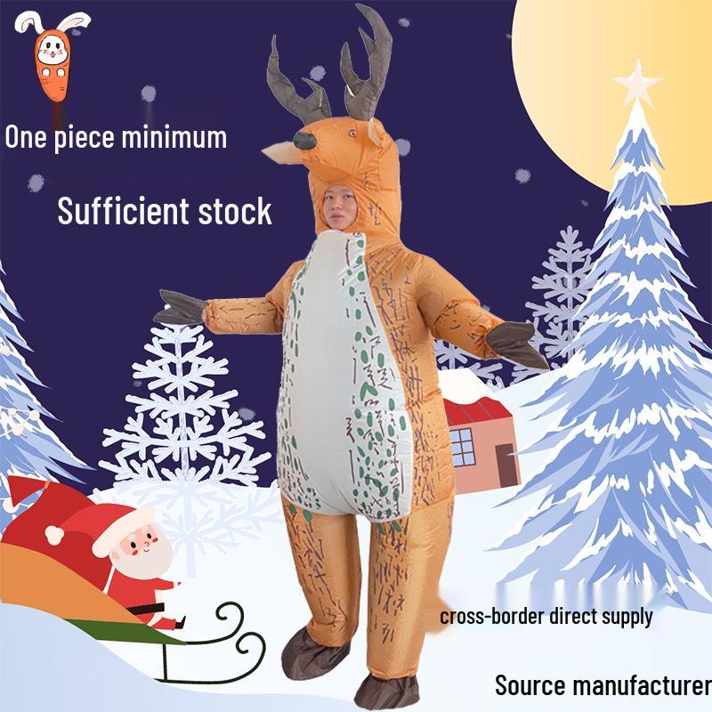 Aufblasbares Rentierkostüm für Halloween & Weihnachtsfeier Cosplay