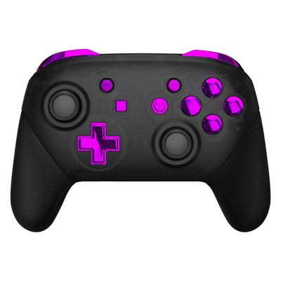 Volledige set knoppen voor eXtremeRate switch pro ABXY ZR ZL L R knoppen voor pro controller switch controller niet inbegrepen (metalen chroom) controller,