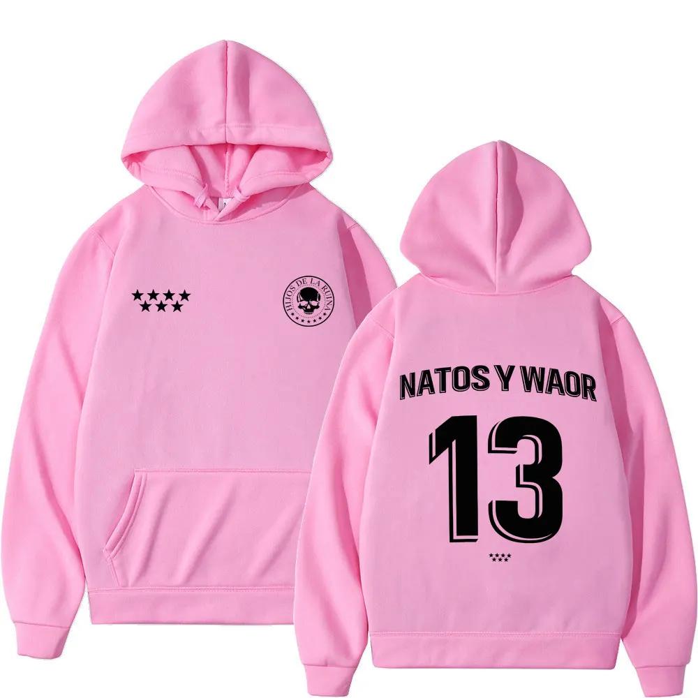 Raper NATOS WAOR 13 Bluzy Mężczyźni Kobiety Moda Hip-hop Pulower Jesień Zima Luźny Codzienny Gotycki Punk Dres Streetwear