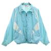 90s Old Silver Tag Nylon Jacket XL Light Blue Swoosh Women Used
