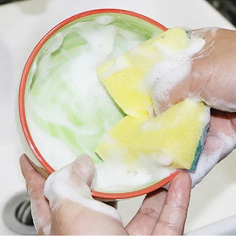 Highly Absorbent Cleaning Sponges Dish washing Magic Clean Pot Rust Stain Sponge Brush Kitchen Grease Cleaner Household Tools