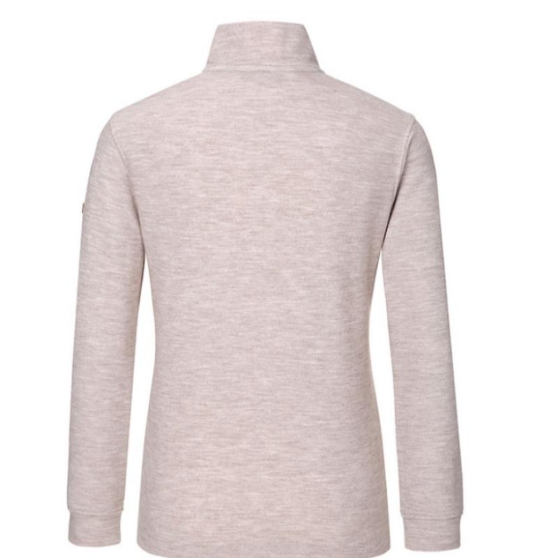  MounTia  Women S Polen KniT Half Zip Up T ShirT oaTmeal