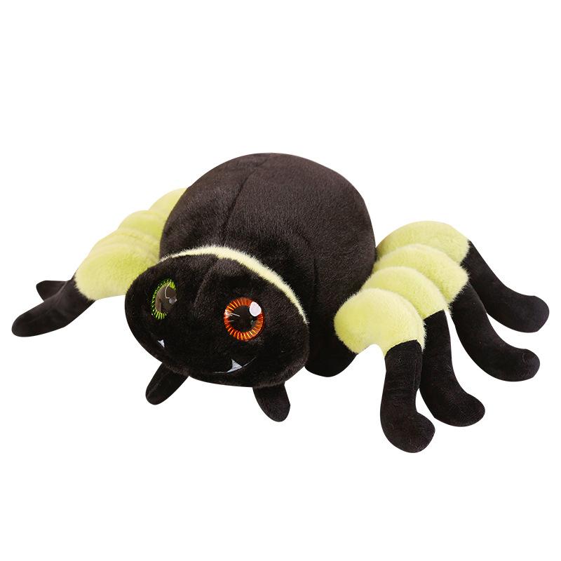 Simulation Big Spider Doll Plush Toy Black Spider Doll Boy Soothing Rag Doll Halloween Gift