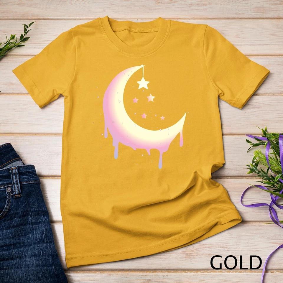 Pastel Moon Goth Vaporwave Unisex T-shirt 4 XL