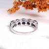 Noble and Elegant Natural Blue Sapphire Ring 925 Sterling Silver Fine Jewelry with Real Gemstones Women's Anniversary Gift