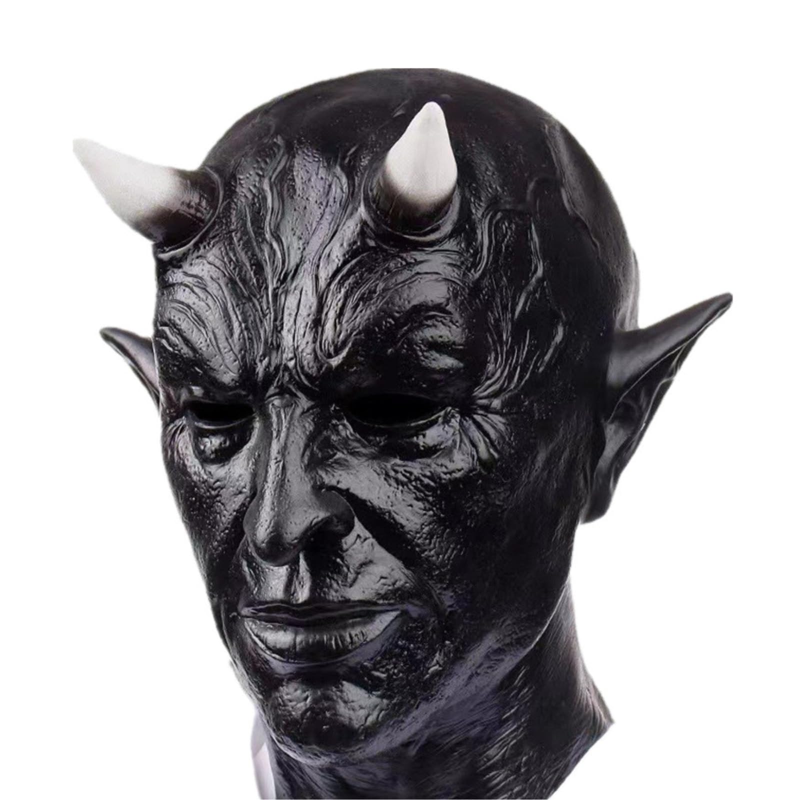 S.T.S.G Косплей Маска Дьявола, Хэллоуин Ужасы, Уникальная Маска для Костюмированной Вечеринки, Страшная, Веселая (черный)