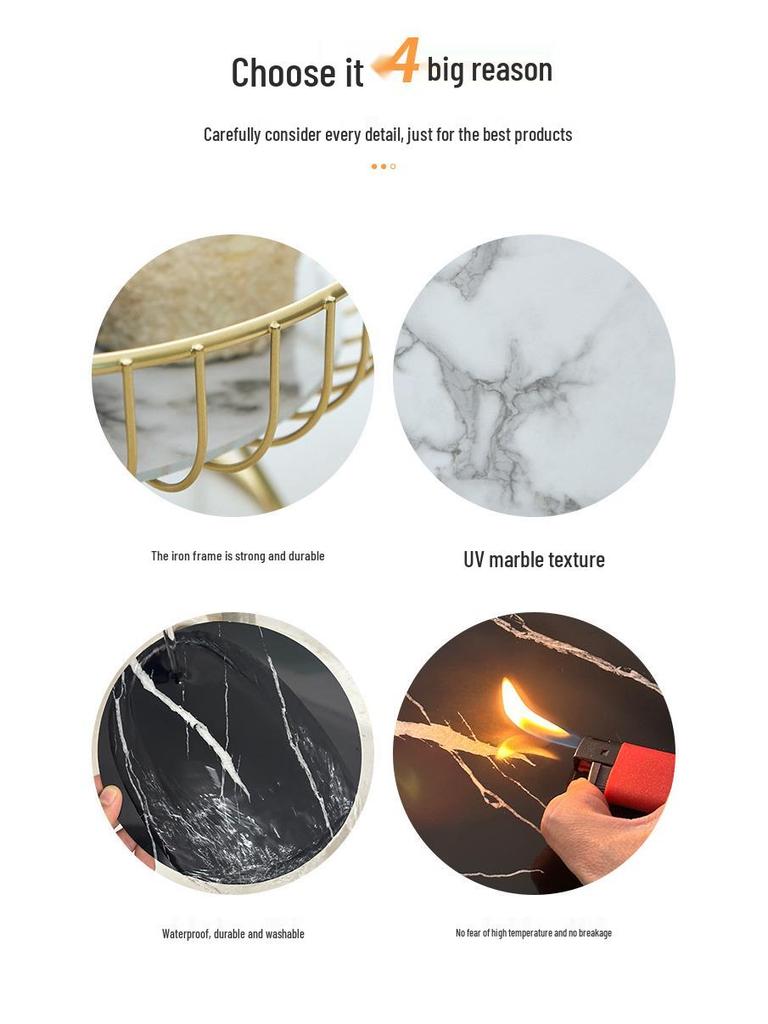 Elegant Fruit and Snack Display Tray for Living Room Coffee Table