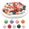 20pcs 16mm Mix Color Wood Beads Wooden Round Beads Wooden Spacer Beads for Bead Crafts Making Home Decor