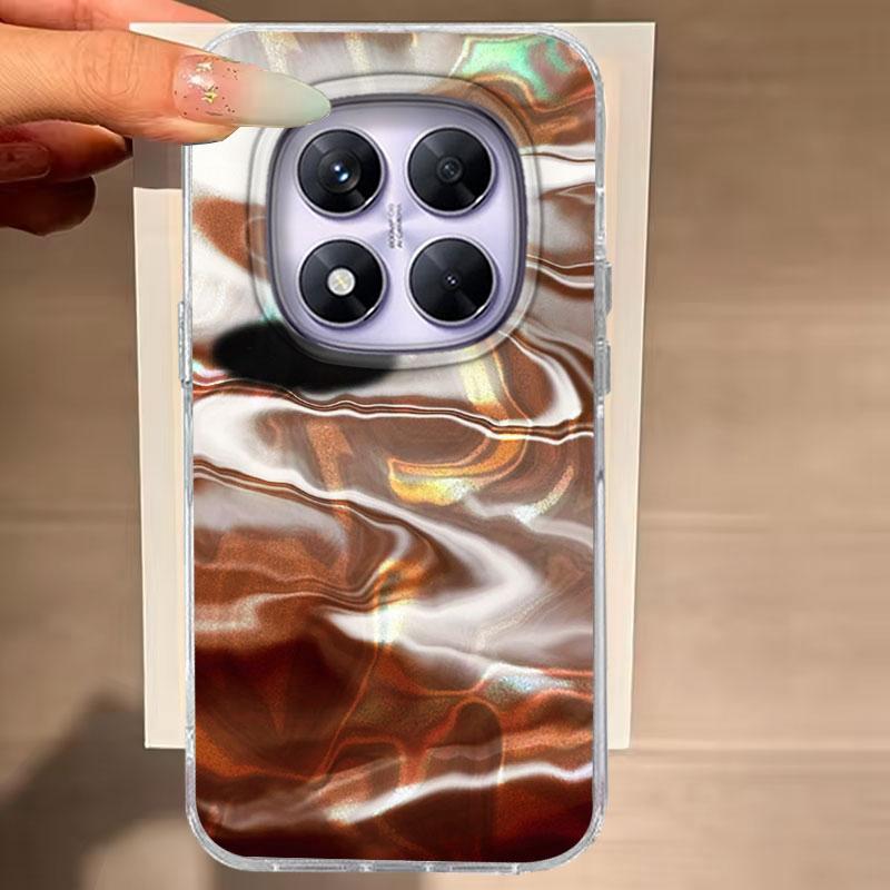 

Для Redmi Note 14 Pro Plus 13 Pro 10 11 12 Pro 13 Xiaomi 14T Pro 13T Poco X3 X5 Pro Чехол для телефона Коричневый градиент Для Redmi 14C Чехол POCO X3 PRO белый