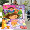 1pc Blanket D-Doras The Explorer1 Print Design, Lightweight Blanket for Sofa, Bed- Soft &Warm, Gift for All Seasons Like Christmas, Halloween