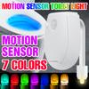 LED Toilet Lights PIR Sensor Washroom LED Night Light RGB Toilet Seat Waterproof Backlight For Home Bathroom Decorate Night Lamp