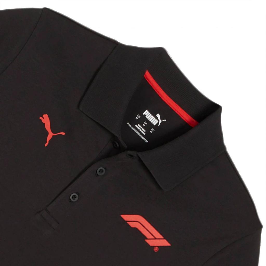 Puma Ess Logo Comfortable Short Sleeve Polo Shirt Men tops Black 625852-01