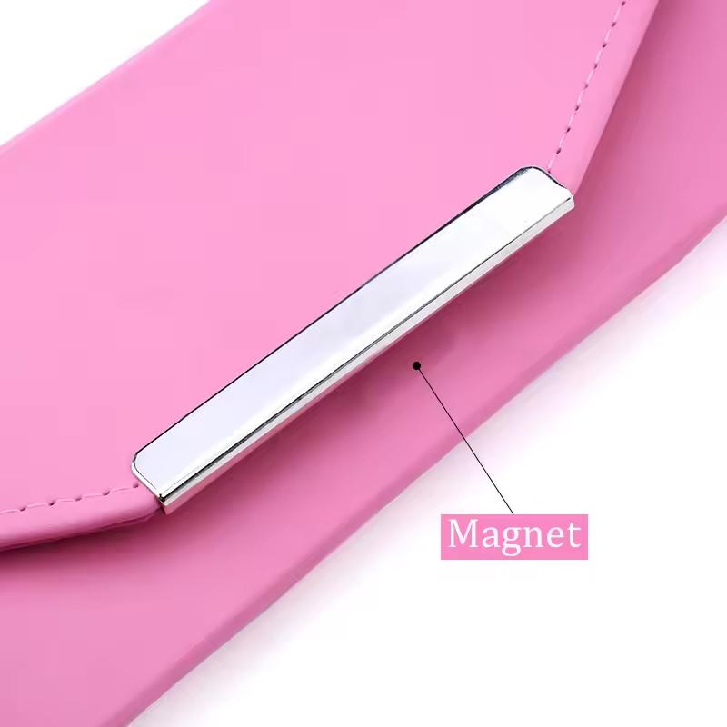 Eyelash Extension Tweezers Leather Case Professional Eyelashes Tweezer Storages Bag Portable Protect Lash Supplies Makeup Tools