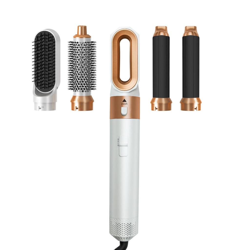 5-in-1 Air Curl Hot Brush: Straighten, Curl, Blow-Dry, Household Use Only (No Domestic Sales Support)