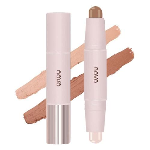 UNYOKE Highlight Shading Stick 3D Double Head Highlight Stick Correction Nose Shadow Shadow Silhouette Area Natural Contour Makeup Pearlescent 3D Mult
