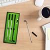 Golf Club Gift Black/Red/Blue Ink Golf Shaped Ballpoint Pen Neutral Pen Golf Putter Pen Set Gel Pen