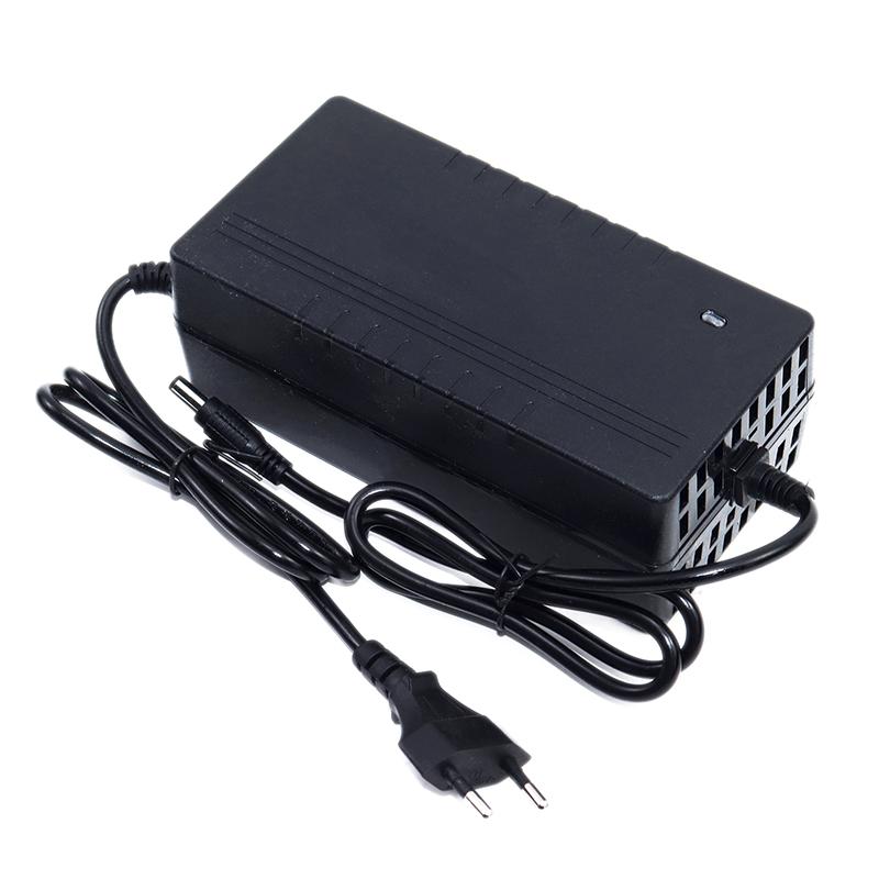 54.6V 2A/3A/5A Lithium Battery Smart Charger AC100-240V With Fan For 13S 48V 20A 30A E-two Wheelers Li-ion Cells Fast Charging
