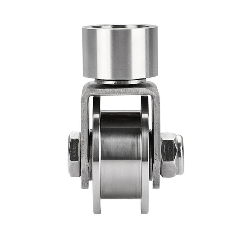 V/H Type Swivel Pulley 304 Steel Tractions Wheel Pulley Block Quiet Pulley Roller Tractions Wheel Slidings Gate Roller