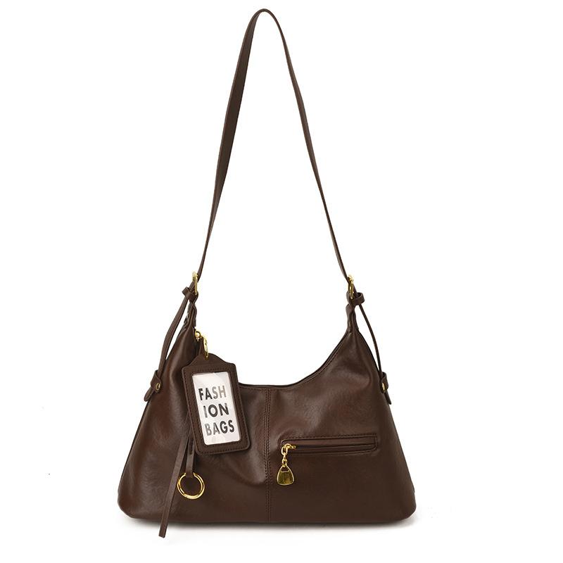 Tote Bag with A Single Shoulder Strap, Featuring A Retro Trend and An Underarm Sling, A High-end and Fashionable Bag.
