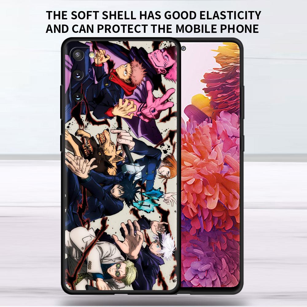 Soft Case For Samsung Galaxy Note 20 Ultra 10 Plus Lite A50 A70 A20 A40 A20e 9 8 A60 A10e Funda Phone Cover Jujutsu Kaisen Anime