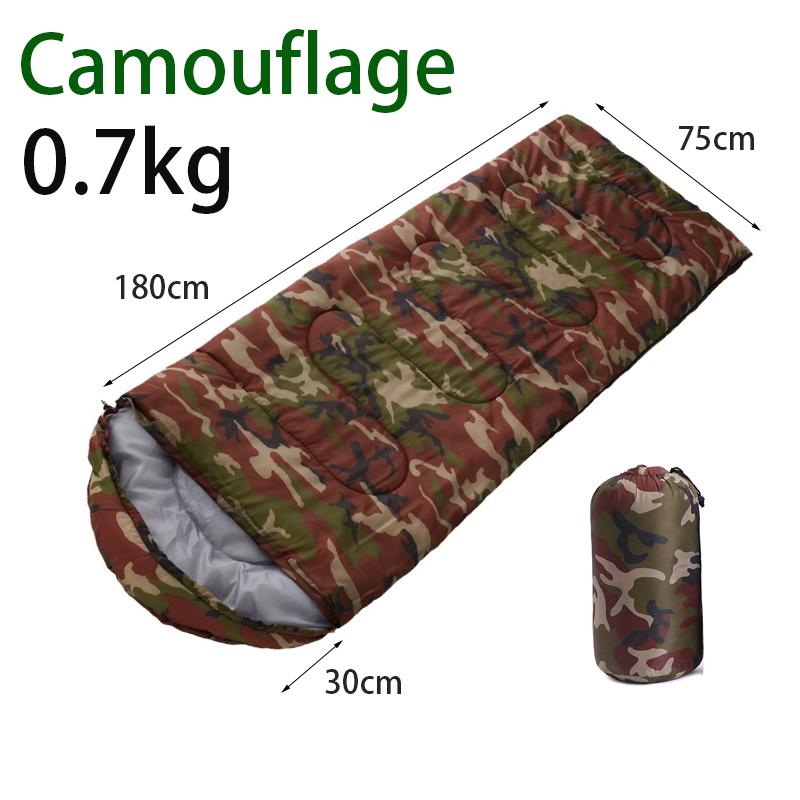

0,7-1,3 кг уличный спальный мешок на осень-зиму-весну в помещении, сохраняющий тепло, спальный мешок с капюшоном, дорожное снаряжение для кемпинга, походный чехол для отдыха