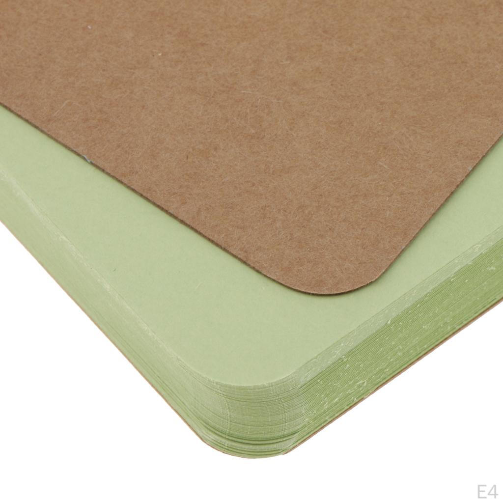 50 Sheets Cards Flash Scratch Students Notes Memo Pads W/ Binder Ring