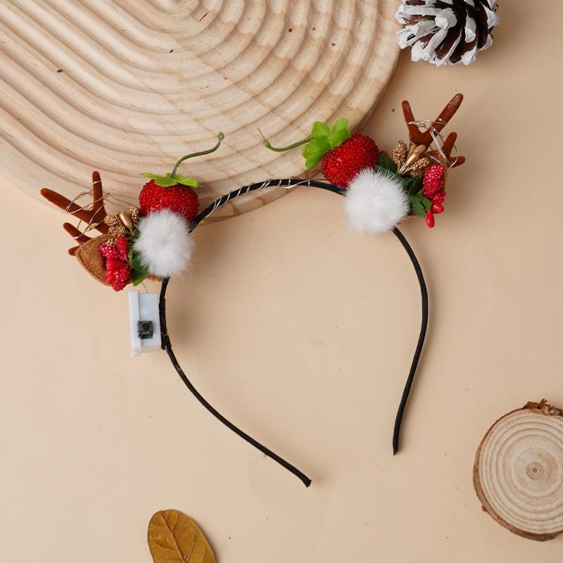 Świecące Świąteczne Akcesoria do Włosów Bałwana: Świecąca opaska i spinka do włosów dla dorosłych i dzieci