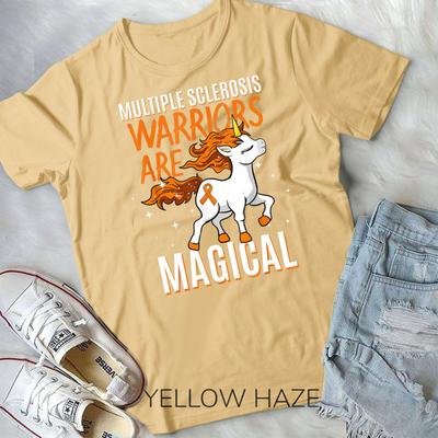 Multiple Sclerosis Warriors Magical Unicorn Orange Ribbon Unisex Youth T-shirt