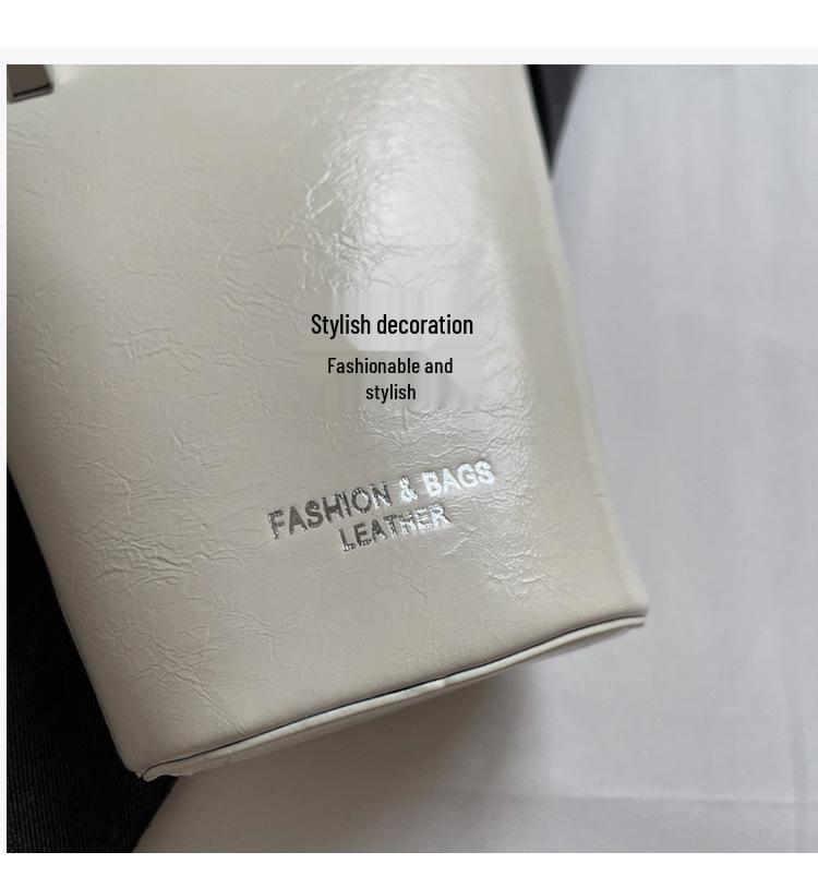 Women's 2025 Trendy Crossbody Bucket Handbag - Niche Design, Popular Lipstick Small Bag