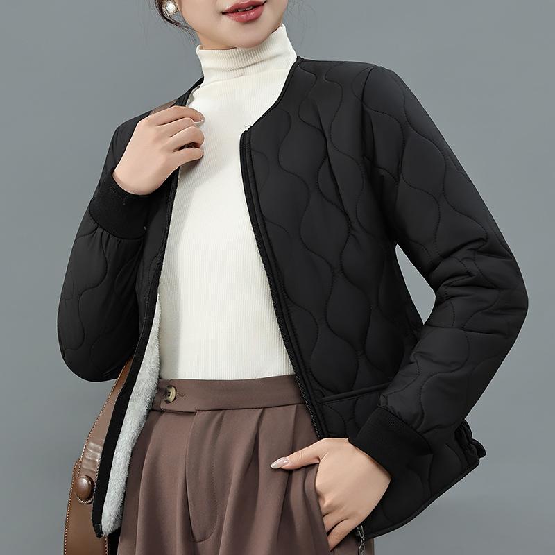 Lamb wool cotton-padded clothing women's short velvet warm cotton-padded clothing casual cotton-padded jacket batch