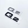 2026 3D ABS Numbers Letters Q2 Q3 Q4 Q5 Q6 Q7 Q8 Emblem for Audi Q series Car Fender Trunk Rear Logo Sticker Black Silver