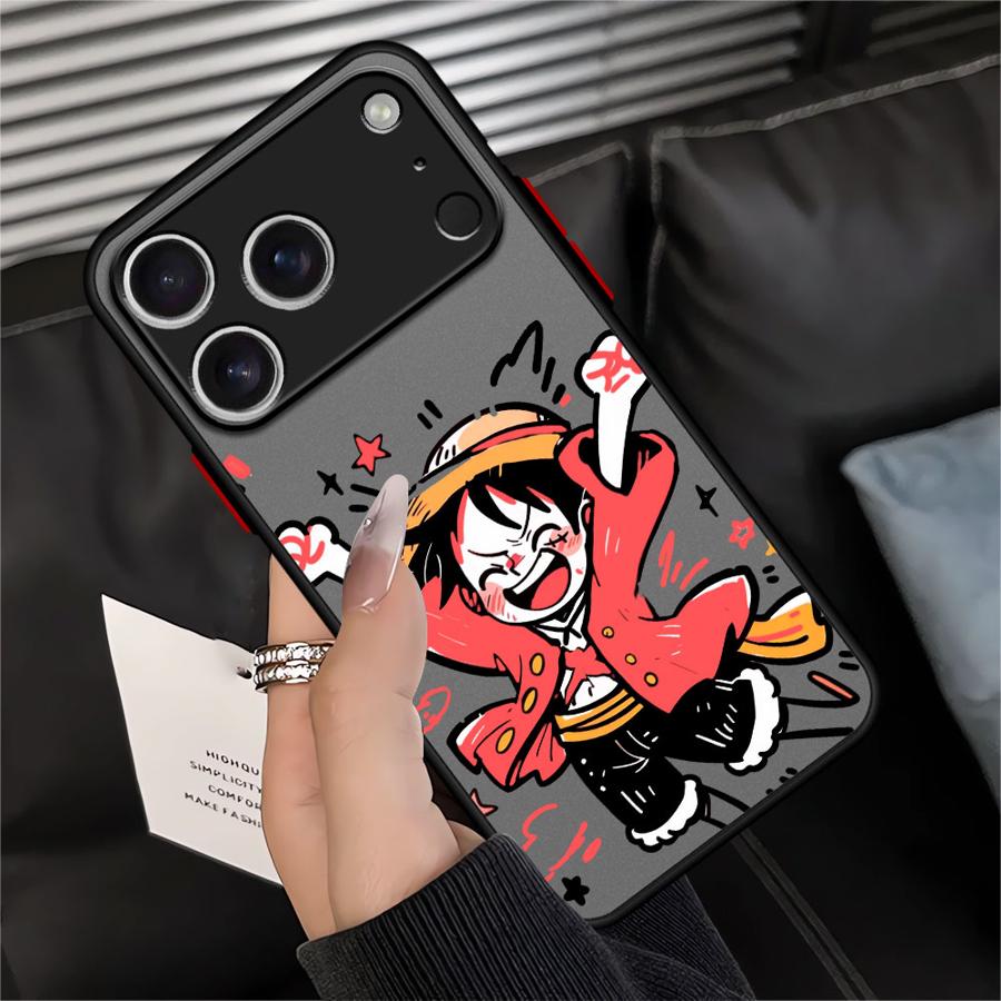Funda Back Phone Cover Case for iPhone 17 Pro Max 14 11 16 Plus 12 15 13 Mini 7 8 SE XS XR Air Cartoon O-One Pieces