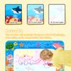 100x80CM Magic Water Drawing Mat Coloring Doodle with Reusable Magic Pens Montessori Painting Board Educational Toys Kids Gifts