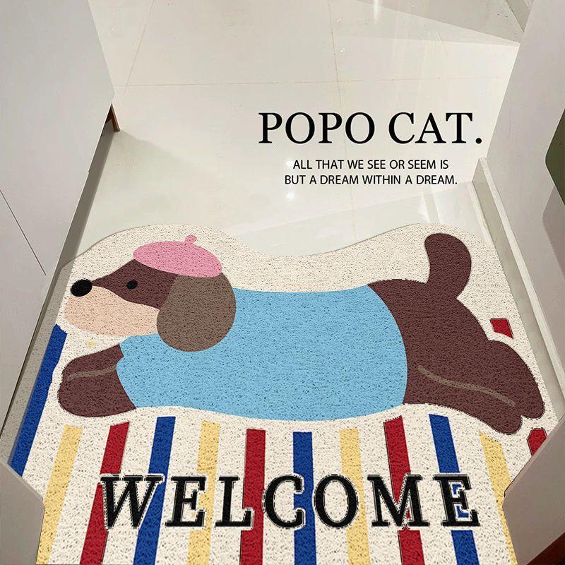 

Home Floor Mat Dirt Resistant Cartoon Wear-resistant Can Be Cut Entrance Mat Non Slip Mat 40 * 60Cm