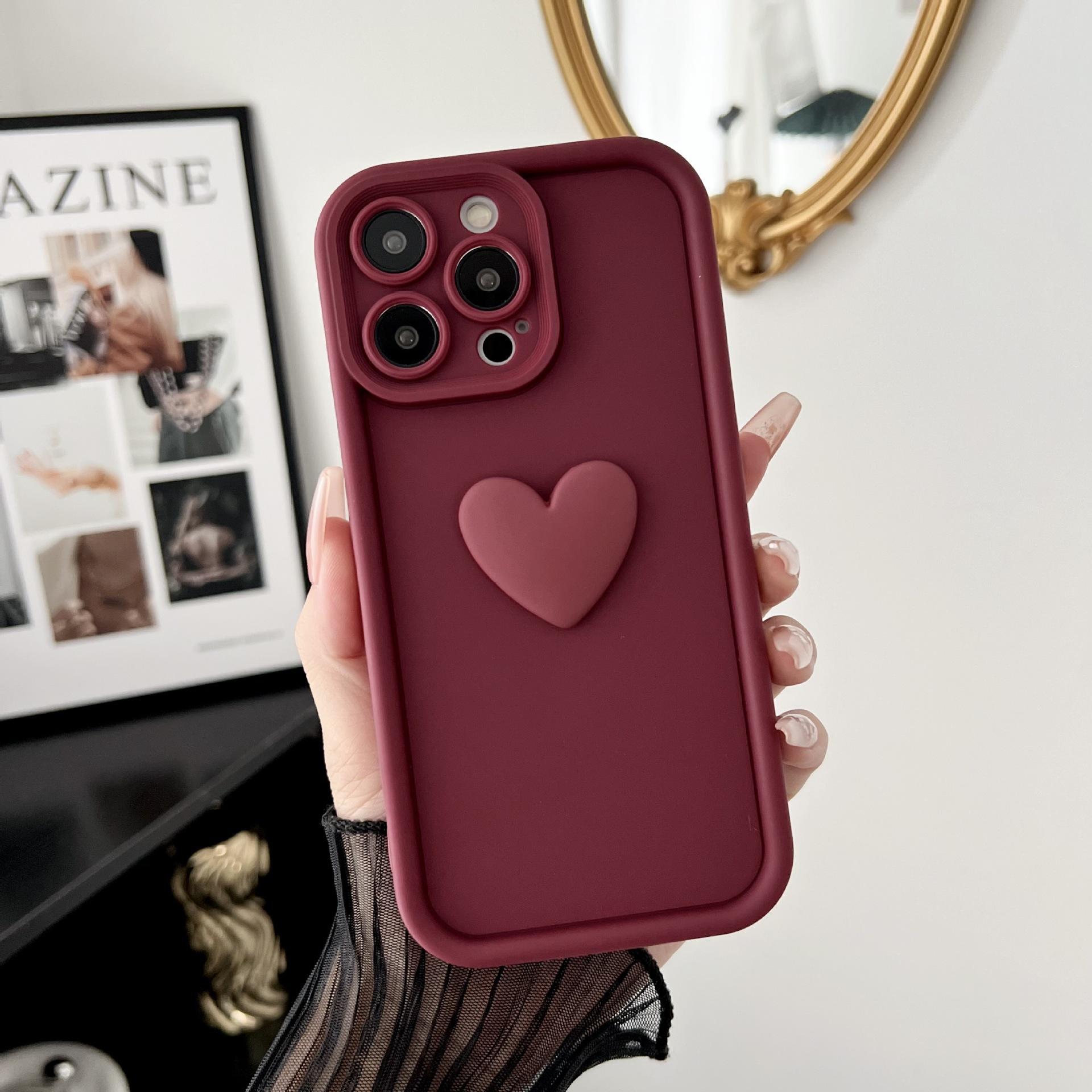 

Applicable To IPhone 16 Phone Case Full Inclusive Three Dimensional Love 17 Promax Apple 15 Protective Case 14 Drop Proof New Model iPhone12Promax