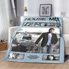 Dr. House Print Soft Flannel Throw Blanket Lightweight Warm SofaCouch Bed Home Decor Cover For Movie Fans