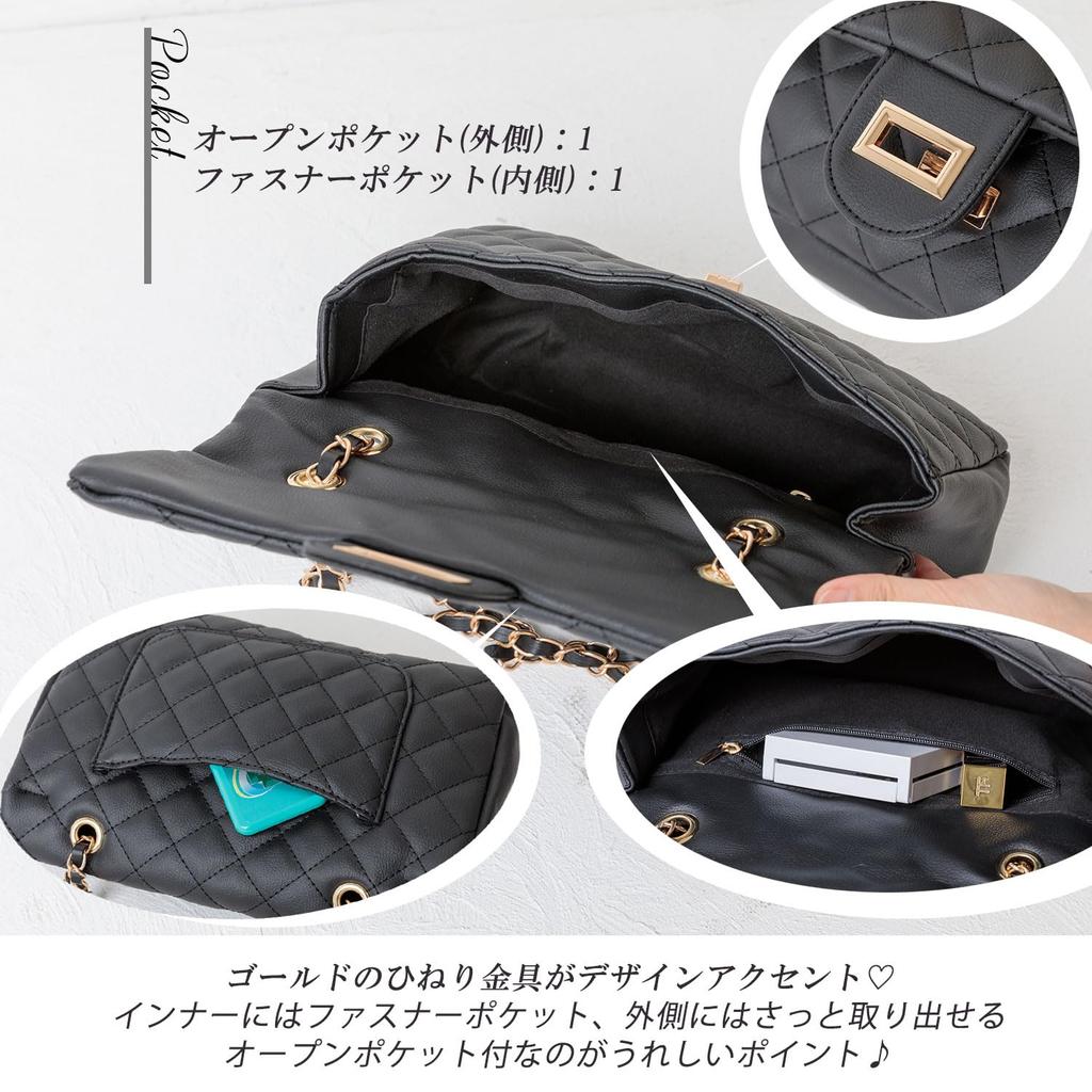 Crossmarbury Shoulder Lightweight Quilted Bag with Shoulder Large Crossbody R47 Ivory Women's 2-Way Bag, Chain, Capacity, Bag,