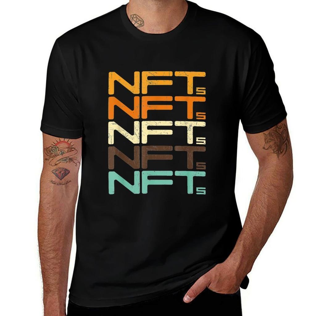 Vintage Nonfungible token Crypto Art Blockchain NFTs TShirt man t shirt designer cotton t shirt pack TShirt