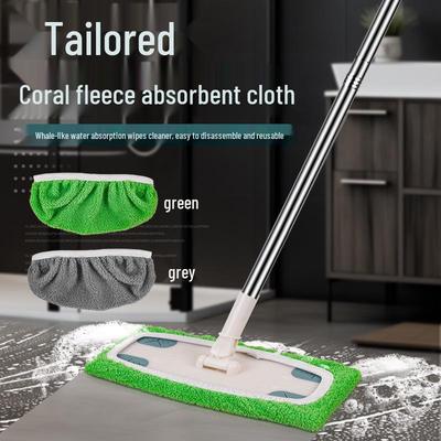 Soft Absorbent Flat Mop Replacement Cloth for Wet & Dry Cleaning