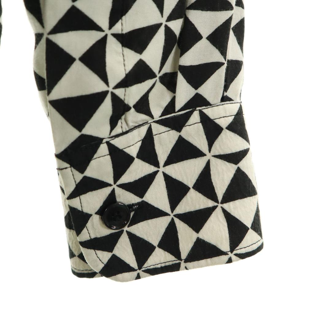 Celine 21AW vyrobeno v Itálii Vzor kaleidoskopu Košile s dlouhým rukávem 37 bílá Pánská Použitá