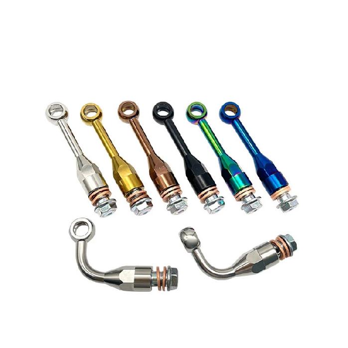 Universal CNC 304 Stainless Steel M10 Brake Hose Extension Tubing Stainless Steel Brake Line Extension Fitting Spare Accessories
