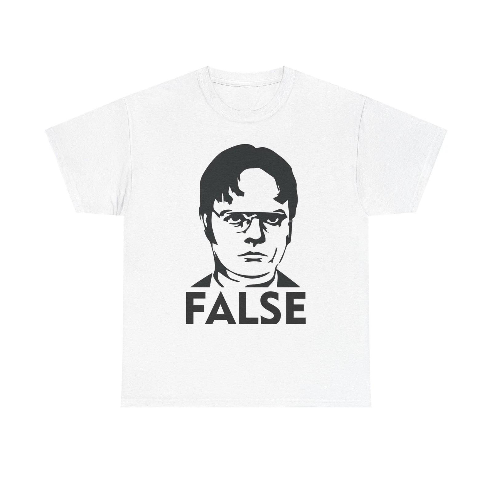 Dwight The Office Graphic T Shirt False Hilarious Comedy Unisex Heavy Cotton Tee 4XL